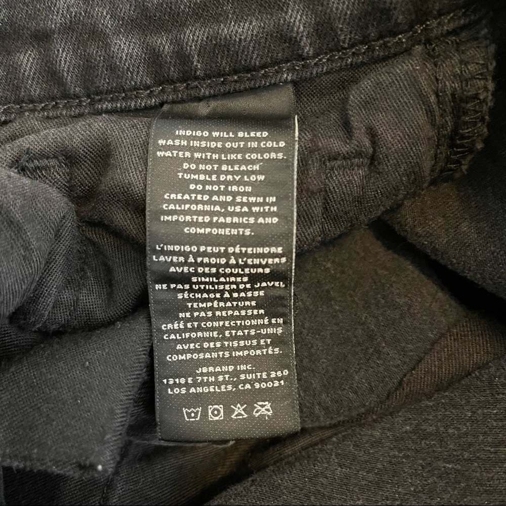 J Brand Tyler Black Slim Fit Jeans Amar Wash Size 31 - Picture 5 of 10